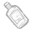 Bouteille de gin bon marché