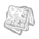 Fichu russe à fleurs