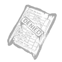 Formulaire de réquisition refusée