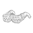 Lunettes de boîte à pizza